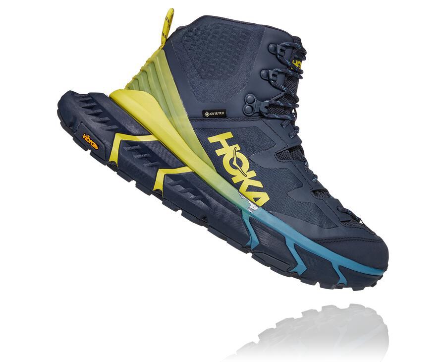 Botas De Montaña Hoka One One Hombre - Tennine Hike Gore-Tex - Azules - PZL715946